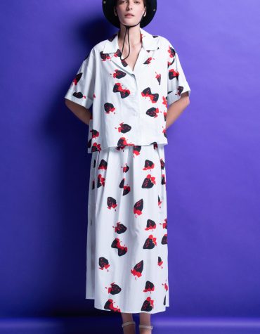‘CALI’ ΒΑΜΒΑΚΕΡΟ ΠΟΥΚΑΜΙΣΟ (STRAWBERRIES) MAMOUSH OUTLET -70% 2
