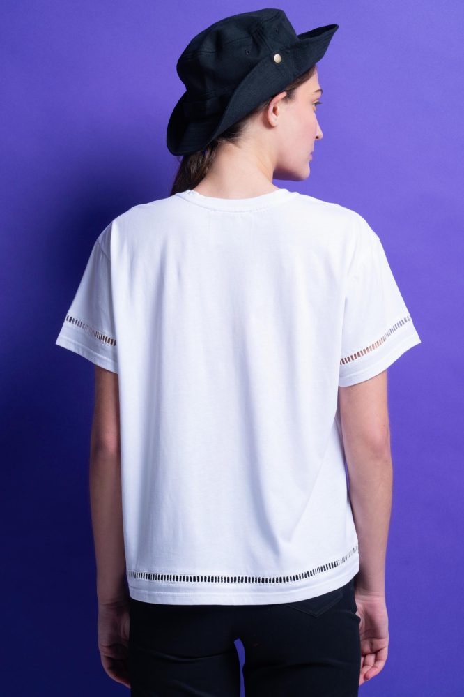 T-SHIRT ΜΟΝΟΧΡΩΜΑ (WHITE) MAMOUSH ΝΕΕΣ ΑΦΙΞΕΙΣ 4