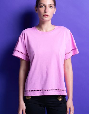 T-SHIRT ΜΟΝΟΧΡΩΜΑ (PINK) MAMOUSH ΝΕΕΣ ΑΦΙΞΕΙΣ