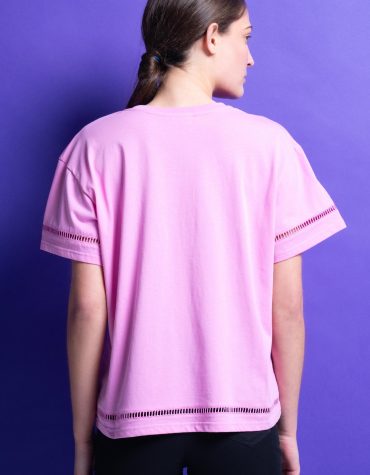T-SHIRT ΜΟΝΟΧΡΩΜΑ (PINK) MAMOUSH OUTLET -70% 2