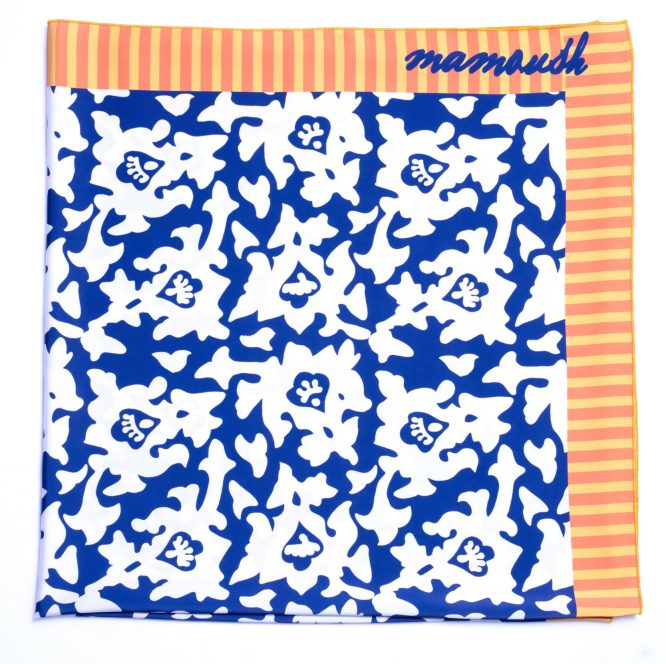 ‘ALYSSA’ ΜΑΝΤΗΛΙ-ΠΑΡΕΟ (BLUE/WHITE) MAMOUSH ΝΕΕΣ ΑΦΙΞΕΙΣ 3