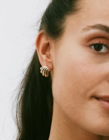 ΣΚΟΥΛΑΡΙΚΙΑ CORAZZA STUDS S ΧΡΥΣΟ EDBLAD