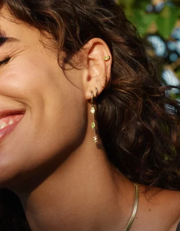 ΣΚΟΥΛΑΡΙΚΙΑ MISTY HOOPS ΠΡΑΣΙΝΟ ΧΡΥΣΟ EDBLAD OUTLET -70% 2