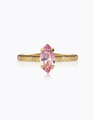 PETITE NAVETTE RING / LIGHT ROSE CAROLINE SVEBDBOM
