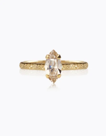 PETITE NAVETTE RING / LIGHT SILK CAROLINE SVEBDBOM