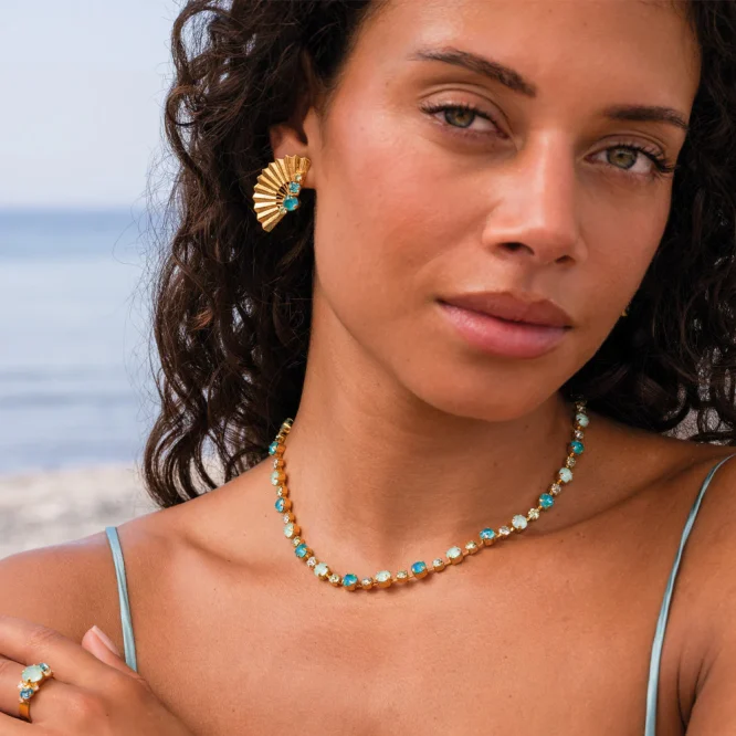 LUCINDA EARRINGS / LAGUNA COMBO CAROLINE SVEBDBOM ΑΞΕΣΟΥΑΡ 5