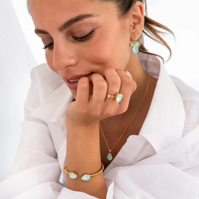 ΒΡΑΧΙΟΛΙ MINI DROP/SOFT MINT CAROLINE SVEBDBOM ΝΕΕΣ ΑΦΙΞΕΙΣ 5