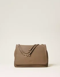 ΤΣΑΝΤΑ SHOPPER ‘LILA’ ΜΕ ΟΒΑΛ ΛΑΒΗ ΣΕ ΣΧΗΜΑ T TWINSET MILANO ΑΞΕΣΟΥΑΡ