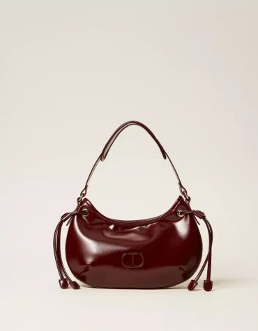 'GLOSSY' ΤΣΑΝΤΑ HOBO ΑΠΟ ΛΟΥΣΤΡΙΝΙ TWINSET