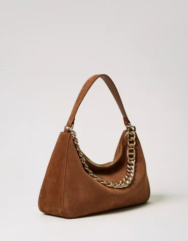 ‘LILIANE’ MEDIUM SUEDE ΤΣΑΝΤΑ (BROWN) TWINSET ΑΞΕΣΟΥΑΡ 2