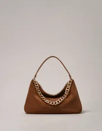 ‘LILIANE’ MEDIUM SUEDE ΤΣΑΝΤΑ (GREY/GOLD) TWINSET ΝΕΕΣ ΑΦΙΞΕΙΣ