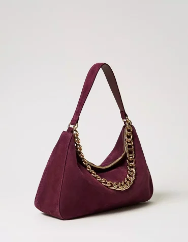 ‘LILIANE’ MEDIUM SUEDE ΤΣΑΝΤΑ (WINETAS) TWINSET ΑΞΕΣΟΥΑΡ