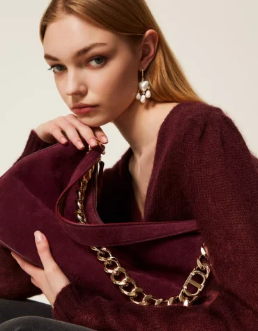 ‘LILIANE’ MEDIUM SUEDE ΤΣΑΝΤΑ (WINETAS) TWINSET ΑΞΕΣΟΥΑΡ 2