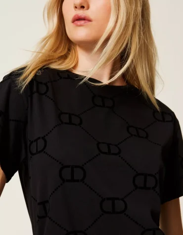 T-SHIRT ΜΕ ΤΎΠΩΜΑ FLOCK OVAL T TWINSET T-SHIRTS 2