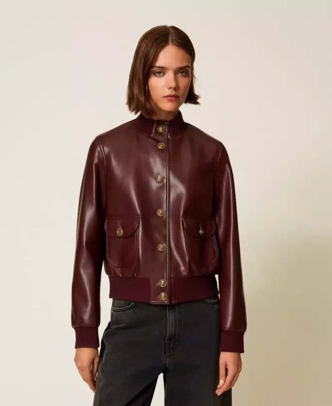 FAUX LEATHER ΜΠΟΥΦΑ ΜΕ ΧΡΥΣΑ ΚΟΥΜΠΙΑ TWINSET ΝΕΕΣ ΑΦΙΞΕΙΣ 7