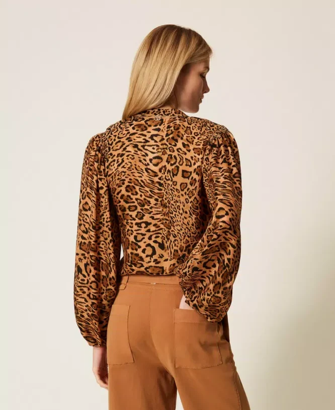 ΠΟΥΚΑΜΙΣΟ ΖΑΚΑΡ ΜΕ ANIMAL PRINT TWINSET ΝΕΕΣ ΑΦΙΞΕΙΣ 7