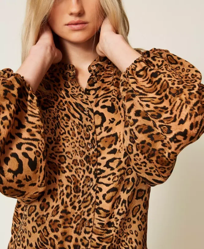 ΠΟΥΚΑΜΙΣΟ ΖΑΚΑΡ ΜΕ ANIMAL PRINT TWINSET ΝΕΕΣ ΑΦΙΞΕΙΣ 4