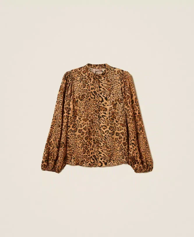 ΠΟΥΚΑΜΙΣΟ ΖΑΚΑΡ ΜΕ ANIMAL PRINT TWINSET ΝΕΕΣ ΑΦΙΞΕΙΣ 9