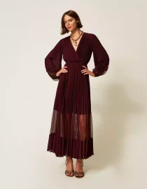 ‘LILIANE’ MEDIUM ΔΕΡΜΑΤΙΝΗ ΤΣΑΝΤΑ (PURPLE) TWINSET ΝΕΕΣ ΑΦΙΞΕΙΣ