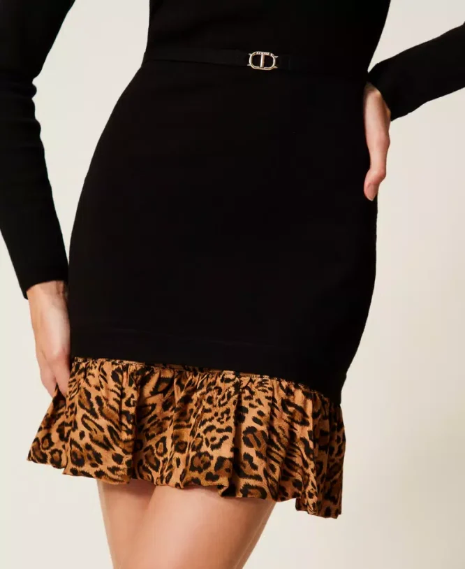 ΚΟΝΤΟ ΠΛΕΚΤΟ ΦΟΡΕΜΑ ΜΕ ANIMAL PRINT TWINSET ΝΕΕΣ ΑΦΙΞΕΙΣ 6