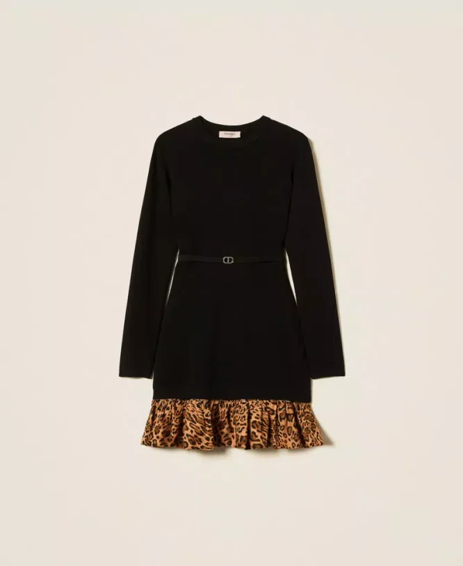 ΚΟΝΤΟ ΠΛΕΚΤΟ ΦΟΡΕΜΑ ΜΕ ANIMAL PRINT TWINSET ΝΕΕΣ ΑΦΙΞΕΙΣ 7