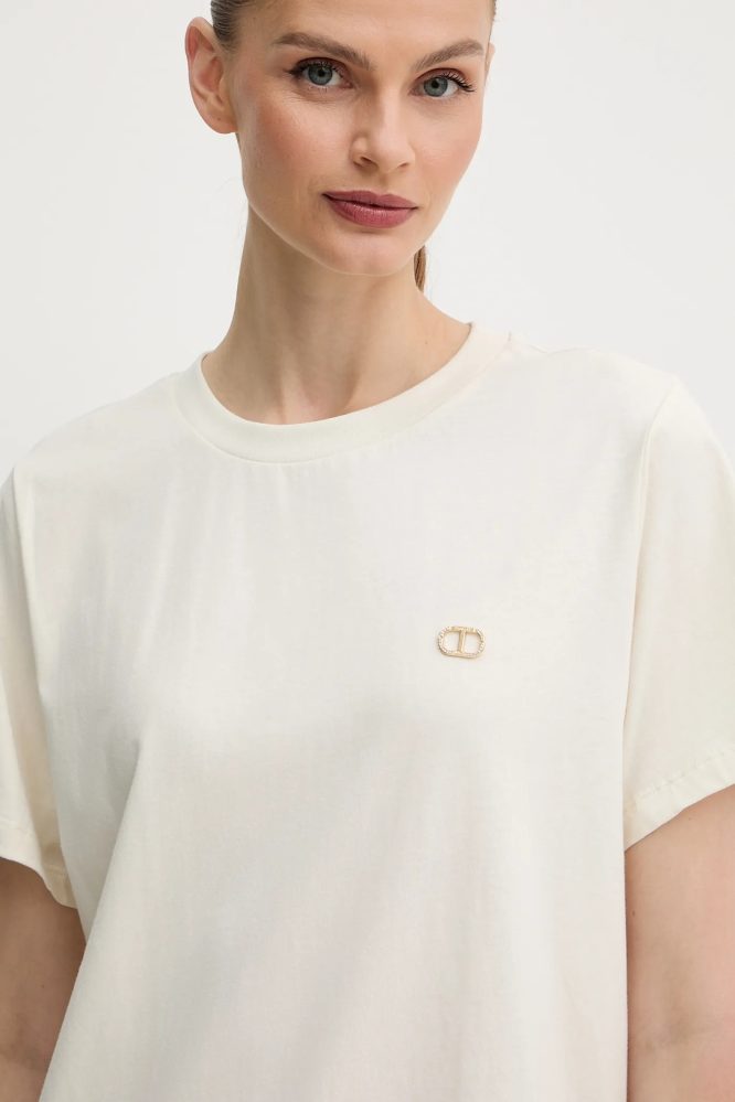 T-SHIRT ΜΕ ΠΛΑΚΑ ΣΤΡΑΣ ΟΒΑΛ Τ TWINSET T-SHIRTS 12
