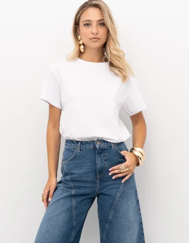T-SHIRT ΜΕ ΤΎΠΩΜΑ FLOCK OVAL T TWINSET ΝΕΕΣ ΑΦΙΞΕΙΣ