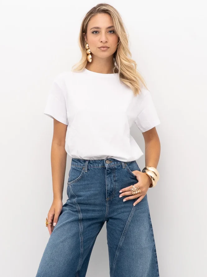 T-SHIRT ΜΕ ΤΎΠΩΜΑ FLOCK OVAL T TWINSET ΝΕΕΣ ΑΦΙΞΕΙΣ 3