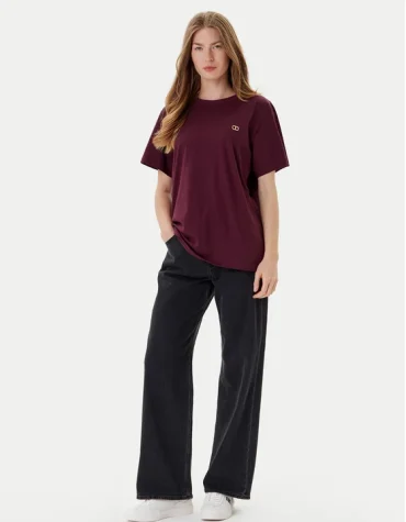 T-SHIRT ΜΕ ΠΛΑΚΑ ΣΤΡΑΣ ΟΒΑΛ Τ TWINSET T-SHIRTS 2