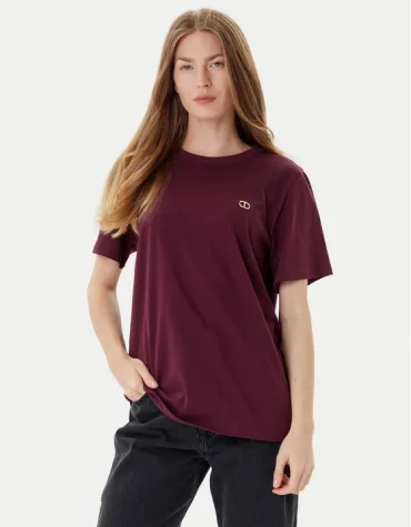 T-SHIRT ΜΕ ΠΛΑΚΑ ΣΤΡΑΣ ΟΒΑΛ Τ TWINSET T-SHIRTS