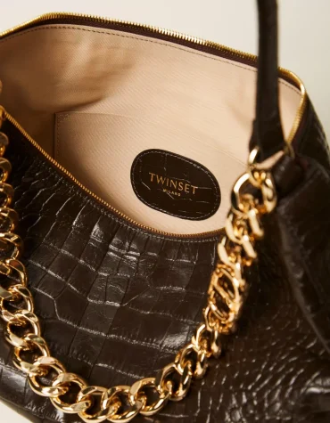 ΤΣΑΝΤΑ ‘LILANE’ ΑΠΟ CROKO ΔΕΡΜΑ TWINSET MILANO ΑΞΕΣΟΥΑΡ 2