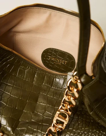 ΤΣΑΝΤΑ ‘LILANE’ ΑΠΟ CROKO ΔΕΡΜΑ TWINSET MILANO ΑΞΕΣΟΥΑΡ 2