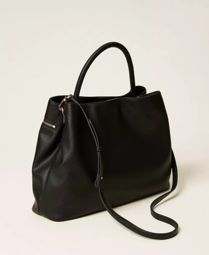 ΤΣΑΝΤΑ SHOPPER ΜΕ ΚΛΕΙΔΑΡΙΑ ΟΒΑΛ Τ TWINSET ΝΕΕΣ ΑΦΙΞΕΙΣ 14