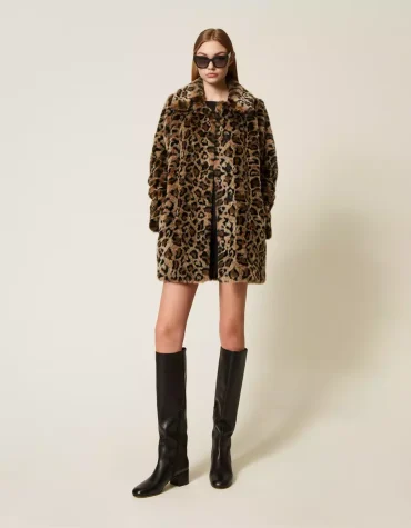 ΠΑΛΤΟ ANIMAL PRINT ΑΠΟ ΤΕΧΝΗΤΗ ΓΟΥΝΑ TWINSET MILANO new arrivals
