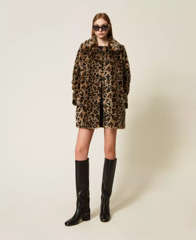 ΠΑΛΤΟ ANIMAL PRINT ΑΠΟ ΤΕΧΝΗΤΗ ΓΟΥΝΑ TWINSET MILANO ΝΕΕΣ ΑΦΙΞΕΙΣ 6