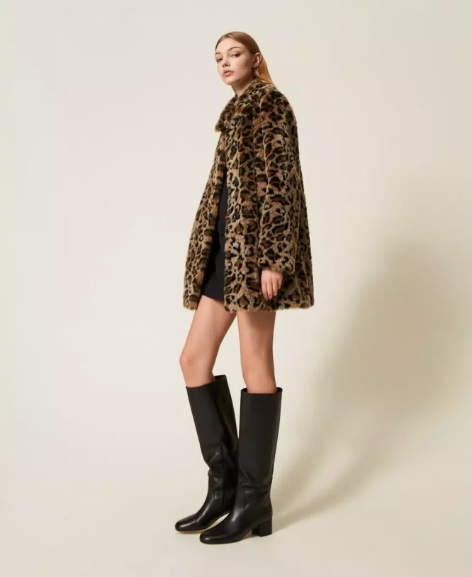 ΠΑΛΤΟ ANIMAL PRINT ΑΠΟ ΤΕΧΝΗΤΗ ΓΟΥΝΑ TWINSET MILANO ΝΕΕΣ ΑΦΙΞΕΙΣ 10