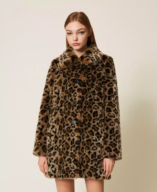 ΠΑΛΤΟ ANIMAL PRINT ΑΠΟ ΤΕΧΝΗΤΗ ΓΟΥΝΑ TWINSET MILANO ΝΕΕΣ ΑΦΙΞΕΙΣ 7