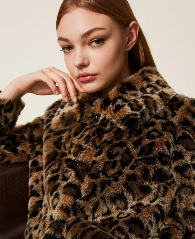 ΠΑΛΤΟ ANIMAL PRINT ΑΠΟ ΤΕΧΝΗΤΗ ΓΟΥΝΑ TWINSET MILANO ΝΕΕΣ ΑΦΙΞΕΙΣ 9