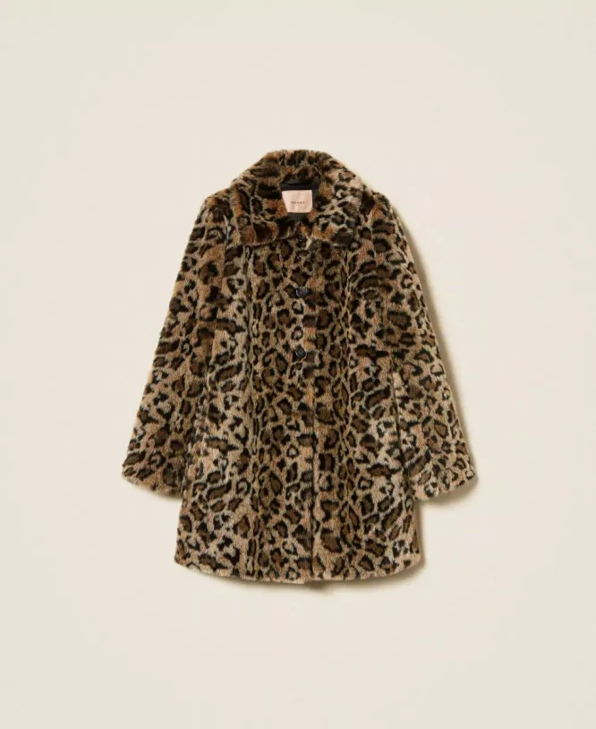 ΠΑΛΤΟ ANIMAL PRINT ΑΠΟ ΤΕΧΝΗΤΗ ΓΟΥΝΑ TWINSET MILANO ΝΕΕΣ ΑΦΙΞΕΙΣ 11