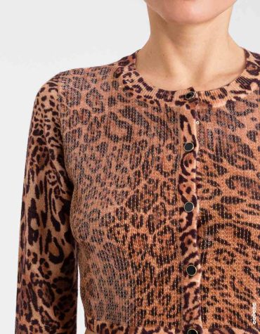 ΠΛΕΚΤΗ ΖΑΚΕΤΑ ΜΕ ΠΑΓΙΕΤΕΣ ANIMAL PRINT TWINSET ΝΕΕΣ ΑΦΙΞΕΙΣ