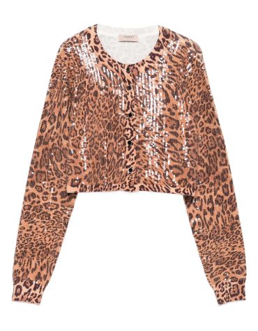 ΠΛΕΚΤΗ ΖΑΚΕΤΑ ΜΕ ΠΑΓΙΕΤΕΣ ANIMAL PRINT TWINSET ΠΡΟΣΦΟΡΕΣ 2