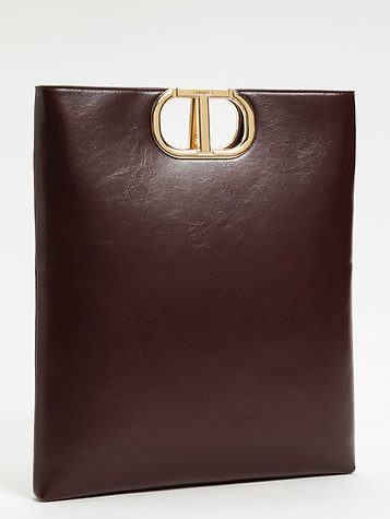 ΤΣΑΝΤΑ SHOPPER ‘LILA’ ΜΕ ΟΒΑΛ ΛΑΒΗ ΣΕ ΣΧΗΜΑ T TWINSET MILANO