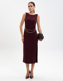 FAUX LEATHER MIDI ΦΟΥΣΤΑ ΜΕ ΧΡΥΣΑ ΚΟΥΜΠΙΑ TWINSET ΝΕΕΣ ΑΦΙΞΕΙΣ 2