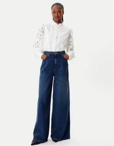 ΤΖΙΝ ΠΑΝΤΕΛOΝΙ ΜΕ ΖΩΝΗ OVAL T TWINSET ΠΡΟΣΦΟΡΕΣ 2