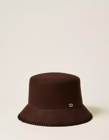 ΜΑΛΙΝΟ ΚΑΠΕΛΟ BUCKET TWINSET MILANO ΑΞΕΣΟΥΑΡ