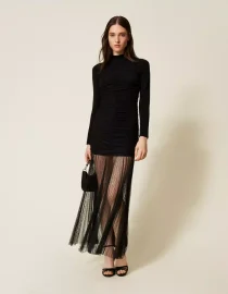 ΤΣΑΝΤΑ SHOPPER ΑΠΟ ΤΟΥΙΝΤ ΜΕ ΚΛΕΙΔΑΡΙΑ ΟΒΑΛ Τ TWINSET MILANO ΑΞΕΣΟΥΑΡ