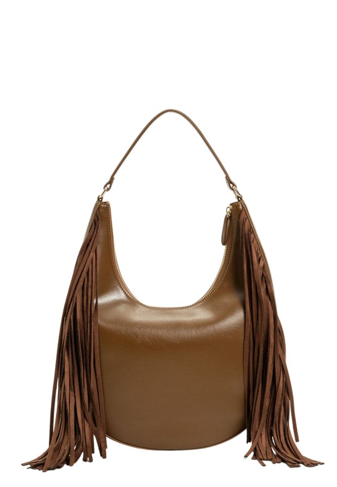 ΤΣΑΝΤΑ HOBO ‘MELROSE’ ΜΕ ΚΡΟΣΣΙΑ (COFFEE) TWINSET MILANO ΝΕΕΣ ΑΦΙΞΕΙΣ 14