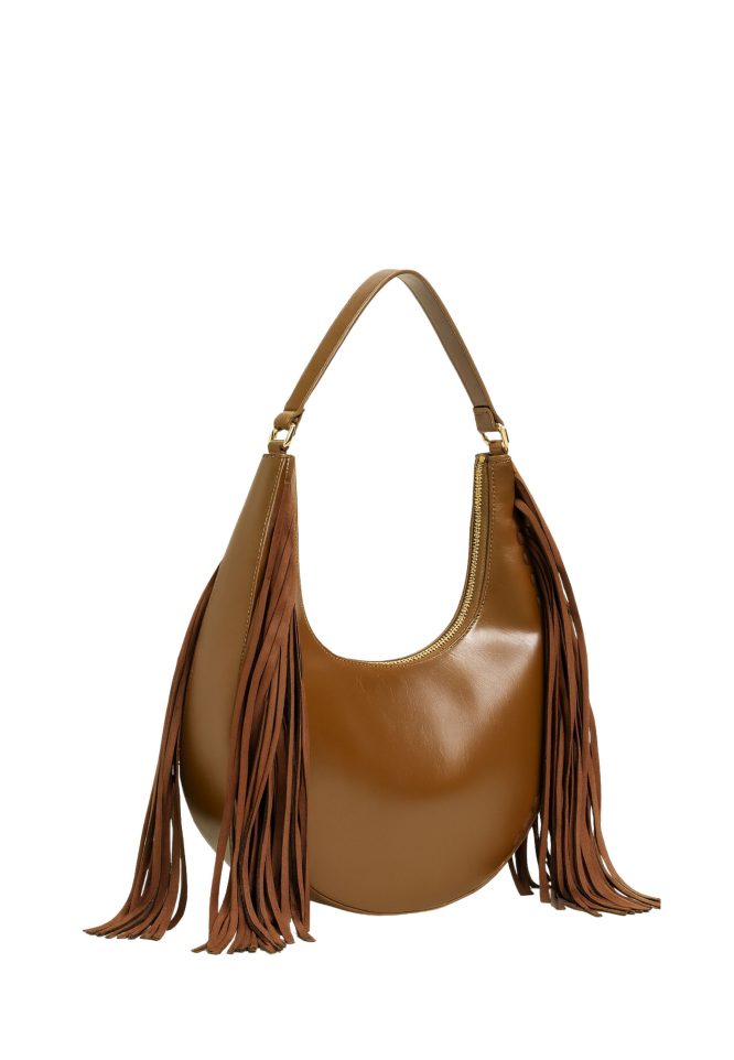 ΤΣΑΝΤΑ HOBO ‘MELROSE’ ΜΕ ΚΡΟΣΣΙΑ (COFFEE) TWINSET MILANO ΝΕΕΣ ΑΦΙΞΕΙΣ 12