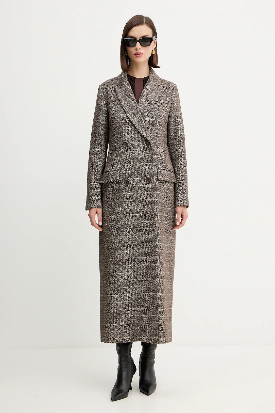 ΜΑΚΡΥ ΠΑΛΤΟ ΑΠΟ ΜΕΙΓΜΑ ΜΑΛΛΙΟΥ ΜΕ LUREX TWINSET MILANO ΠΡΟΣΦΟΡΕΣ 3