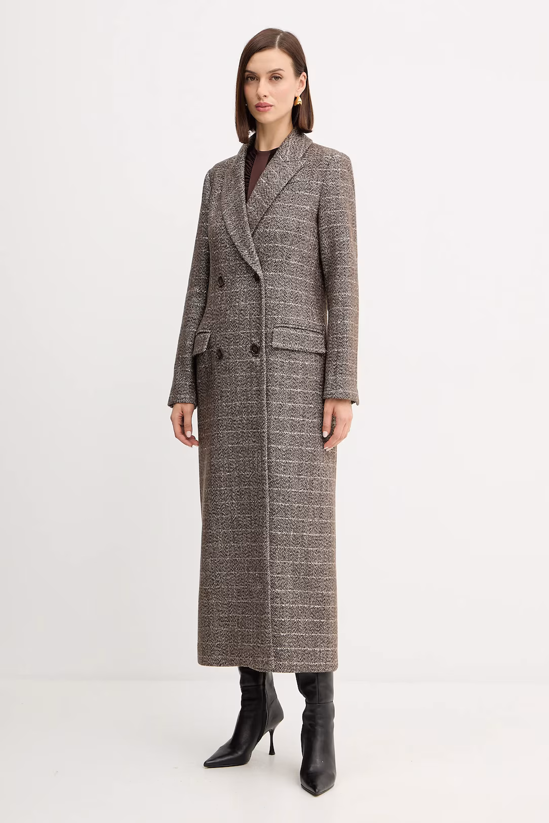 ΜΑΚΡΥ ΠΑΛΤΟ ΑΠΟ ΜΕΙΓΜΑ ΜΑΛΛΙΟΥ ΜΕ LUREX TWINSET MILANO ΠΡΟΣΦΟΡΕΣ 5